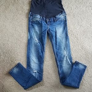 H&M Mama Maternity Distressed Jeans
